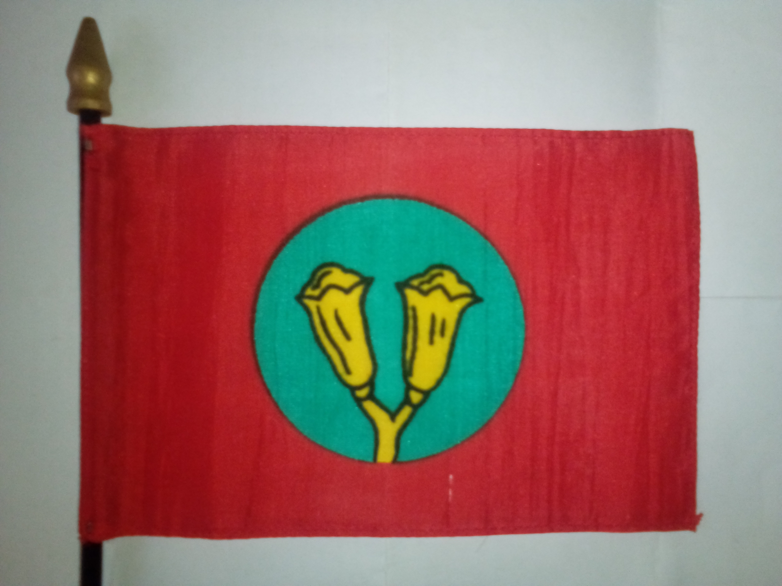 Vintage desk flag of the Sultanate of Zanzibar, December 1963 - January 1964 era